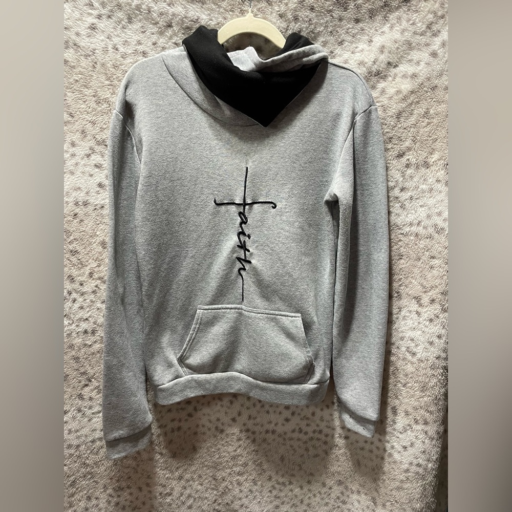WOMENS FAITH COWL NECK HOODIE